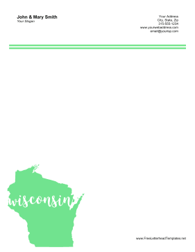 Wisconsin Letterhead Letterhead Template