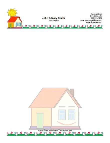 House Letterhead Letterhead Template