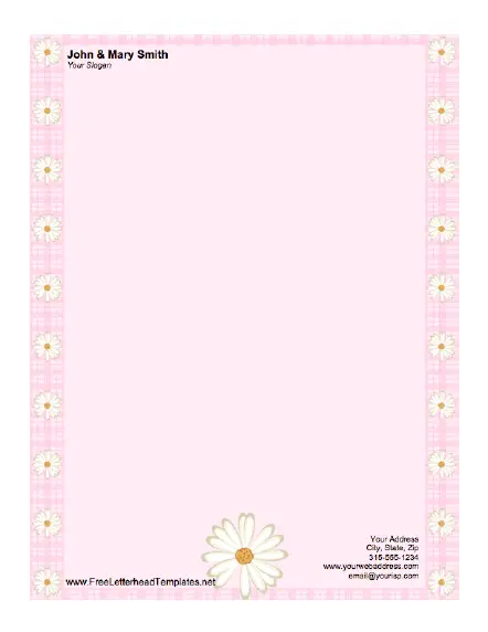 Daisy Letterhead Letterhead Template