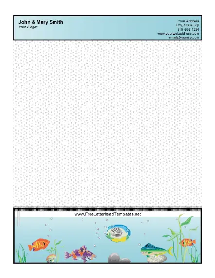 Fish Letterhead Letterhead Template