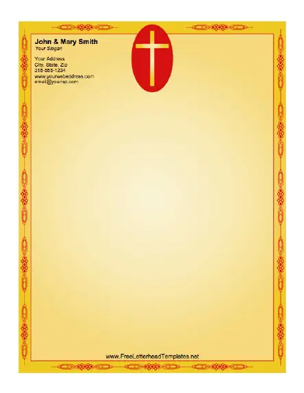 Cross Letterhead Letterhead Template