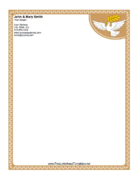 Dove Letterhead Letterhead Template