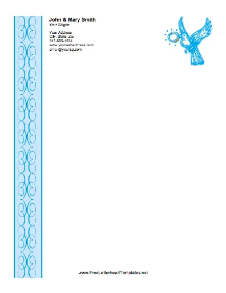 Wedding Letterhead - Ring Letterhead Template