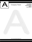 A Monogram Letterhead letterhead template