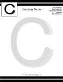 C Monogram Letterhead letterhead template