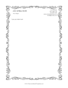 Curvy Filigree Black