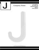 J Monogram Letterhead letterhead template