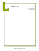 Kids Monogram L letterhead template