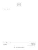 Minimalist Monogram A letterhead template