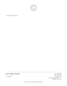 Minimalist Monogram C letterhead template