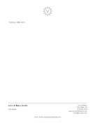 Minimalist Monogram Y letterhead template