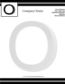 O Monogram Letterhead letterhead template