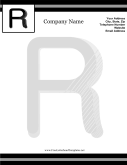 R Monogram Letterhead letterhead template